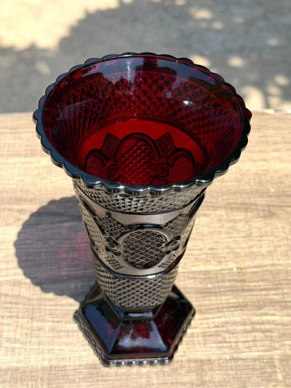 Vintage Avon 1876 Cape Cod Ruby Red Glass 8